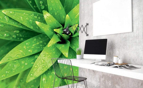 Dimex Fresh Foliage Wall Mural 225x250cm 3 Panels Ambiance | Yourdecoration.co.uk