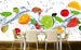 Dimex Fruits in Water Wall Mural 375x250cm 5 Panels Ambiance | Yourdecoration.co.uk