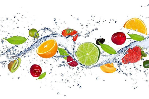 Dimex Fruits in Water Wall Mural 375x250cm 5 Panels | Yourdecoration.co.uk