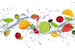 Dimex Fruits in Water Wall Mural 375x250cm 5 Panels | Yourdecoration.co.uk