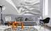 Dimex Futuristic Wave Wall Mural 375x150cm 5 Panels Ambiance | Yourdecoration.co.uk