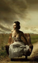 Dimex Girl on Armchair Wall Mural 150x250cm 2 Panels | Yourdecoration.co.uk