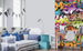 Dimex Graffiti Art Wall Mural 150x250cm 2 Panels Ambiance | Yourdecoration.co.uk