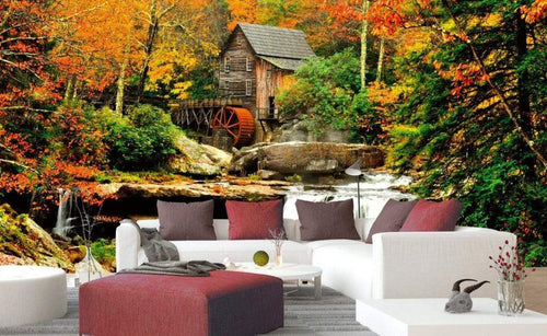 Dimex Grist Mill Wall Mural 375x250cm 5 Panels Ambiance | Yourdecoration.co.uk