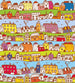 Dimex Houses in Town Wall Mural 225x250cm 3 Panels | Yourdecoration.co.uk