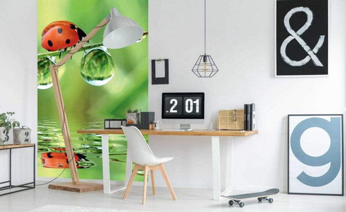 Dimex Ladybird Wall Mural 150x250cm 2 Panels Ambiance | Yourdecoration.co.uk