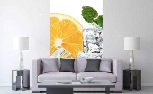 Dimex Lemon and Ice Wall Mural 150x250cm 2 Panels Ambiance | Yourdecoration.co.uk