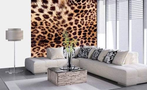 Dimex Leopard Skin Wall Mural 225x250cm 3 Panels Ambiance | Yourdecoration.co.uk