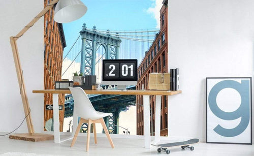 Dimex Manhattan Bridge Wall Mural 225x250cm 3 Panels Ambiance | Yourdecoration.co.uk