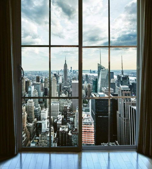 Dimex Manhattan Window View Wall Mural 225x250cm 3 Panels | Yourdecoration.co.uk