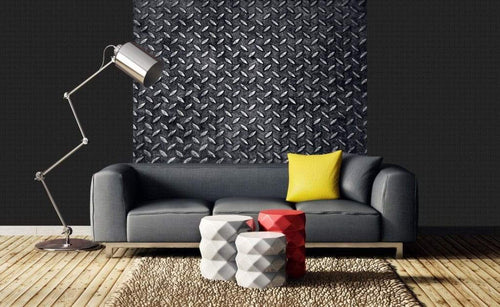 Dimex Metal Platform Wall Mural 225x250cm 3 Panels Ambiance | Yourdecoration.co.uk