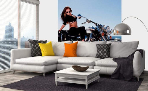 Dimex Motorcycle Wall Mural 225x250cm 3 Panels Ambiance | Yourdecoration.co.uk