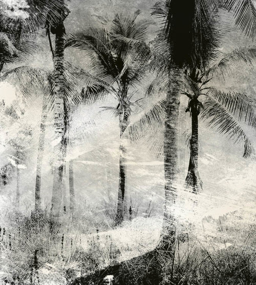 Dimex Palm Trees Abstract Wall Mural 225x250cm 3 Panels | Yourdecoration.co.uk