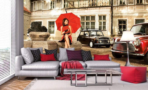 Dimex Retro Wall Mural 375x250cm 5 Panels Ambiance | Yourdecoration.co.uk