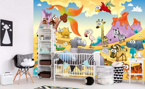 Dimex Savanna Animals Wall Mural 375x250cm 5 Panels Ambiance | Yourdecoration.co.uk