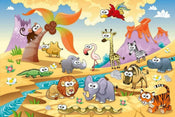 Dimex Savanna Animals Wall Mural 375x250cm 5 Panels | Yourdecoration.co.uk