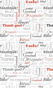 Dimex Thank You Wall Mural 150x250cm 2 Panels | Yourdecoration.co.uk