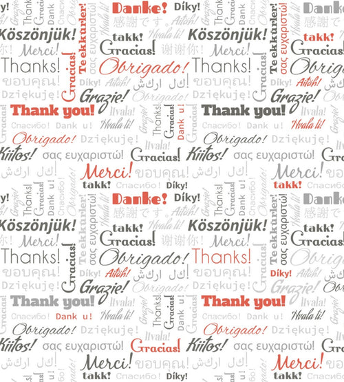 Dimex Thank You Wall Mural 225x250cm 3 Panels | Yourdecoration.co.uk