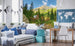 Dimex Valley Wall Mural 225x250cm 3 Panels Ambiance | Yourdecoration.co.uk