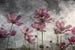 Dimex Violet Flower Abstract Wall Mural 375x250cm 5 Panels | Yourdecoration.co.uk