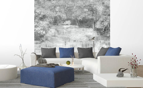 Dimex Waterfall Abstract I Wall Mural 225x250cm 3 Panels Ambiance | Yourdecoration.co.uk