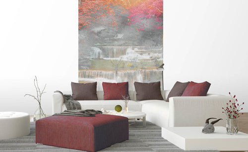 Dimex Waterfall Abstract II Wall Mural 150x250cm 2 Panels Ambiance | Yourdecoration.co.uk