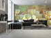 Dimex White Tulips Abstract Wall Mural 375x250cm 5 Panels Ambiance | Yourdecoration.co.uk