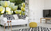 Dimex White Tulips Wall Mural 225x250cm 3 Panels Ambiance | Yourdecoration.co.uk