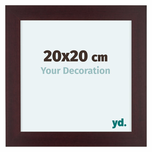 Dover Wood Photo Frame 20x20cm Mahogany Front Size | Yourdecoration.co.uk