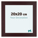 Dover Wood Photo Frame 20x20cm Mahogany Front Size | Yourdecoration.co.uk