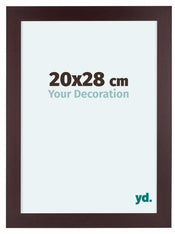 Dover Wood Photo Frame 20x28cm Mahogany Front Size | Yourdecoration.co.uk