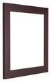 Dover Wood Photo Frame 25x25cm Mahogany Front Oblique | Yourdecoration.co.uk