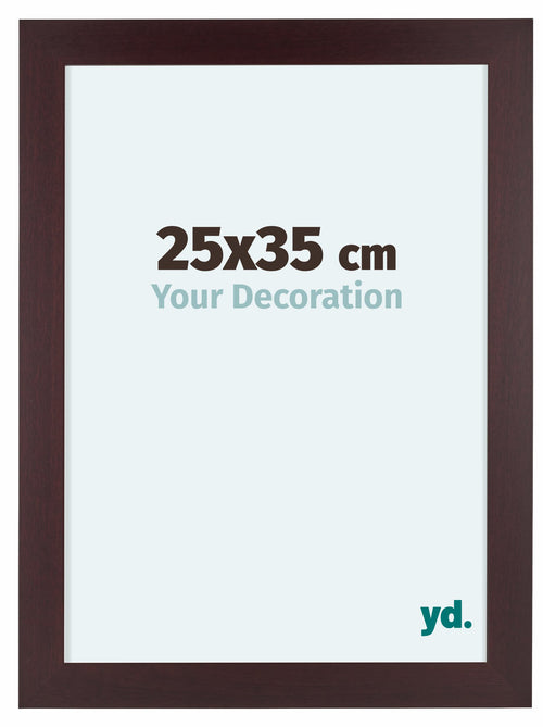 Dover Wood Photo Frame 25x35cm Mahogany Front Size | Yourdecoration.co.uk