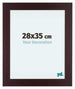 Dover Wood Photo Frame 28x35cm Mahogany Front Size | Yourdecoration.co.uk