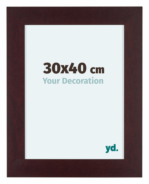 Dover Wood Photo Frame 30x40cm Mahogany Front Size | Yourdecoration.co.uk