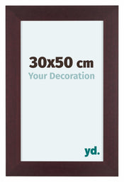 Dover Wood Photo Frame 30x50cm Mahogany Front Size | Yourdecoration.co.uk