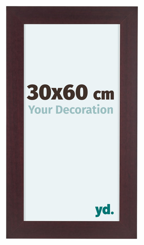 Dover Wood Photo Frame 30x60cm Mahogany Front Size | Yourdecoration.co.uk