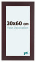 Dover Wood Photo Frame 30x60cm Mahogany Front Size | Yourdecoration.co.uk