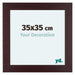 Dover Wood Photo Frame 35x35cm Mahogany Front Size | Yourdecoration.co.uk