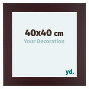 Dover Wood Photo Frame 40x40cm Mahogany Front Size | Yourdecoration.co.uk