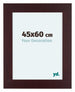 Dover Wood Photo Frame 45x60cm Mahogany Front Size | Yourdecoration.co.uk