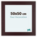 Dover Wood Photo Frame 50x50cm Mahogany Front Size | Yourdecoration.co.uk