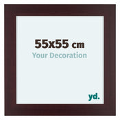 Dover Wood Photo Frame 55x55cm Mahogany Front Size | Yourdecoration.co.uk