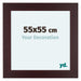 Dover Wood Photo Frame 55x55cm Mahogany Front Size | Yourdecoration.co.uk