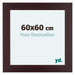 Dover Wood Photo Frame 60x60cm Mahogany Front Size | Yourdecoration.co.uk