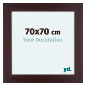 Dover Wood Photo Frame 70x70cm Mahogany Front Size | Yourdecoration.co.uk