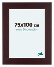 Dover Wood Photo Frame 75x100cm Mahogany Front Size | Yourdecoration.co.uk