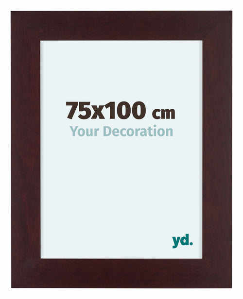 Dover Wood Photo Frame 75x100cm Mahogany Front Size | Yourdecoration.co.uk