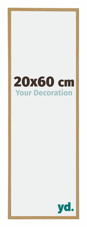 Evry Plastic Photo Frame 20x60cm Beech Light Front Size | Yourdecoration.co.uk