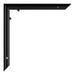 Evry Plastic Photo Frame 20x60cm Black High Gloss Detail Corner | Yourdecoration.co.uk